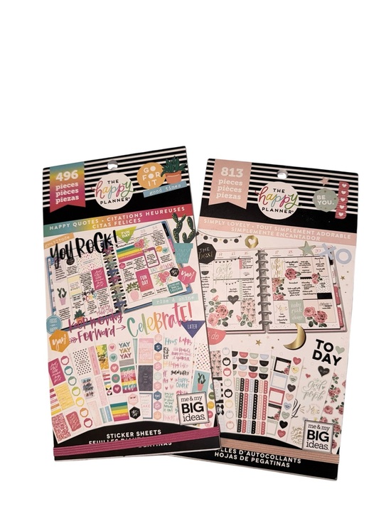The Happy Planner Other - The Happy Planner Sticker Books - Simply Lovely & Happy Quotes New
